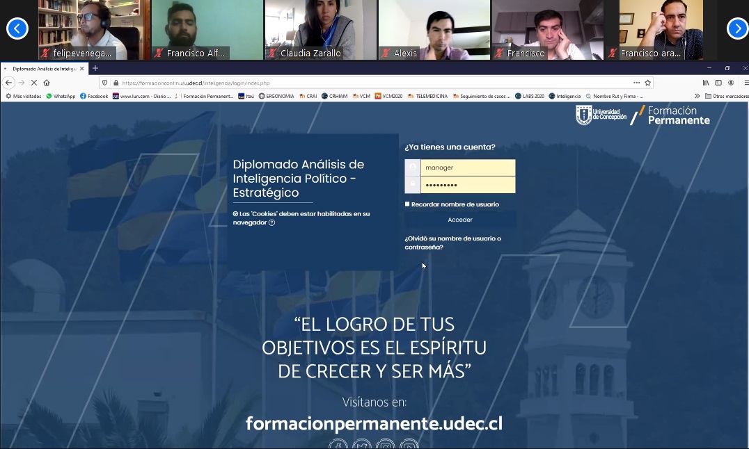 Convenio ANEPE-UdeC inaugura primera especialización virtual en la disciplina de Inteligencia